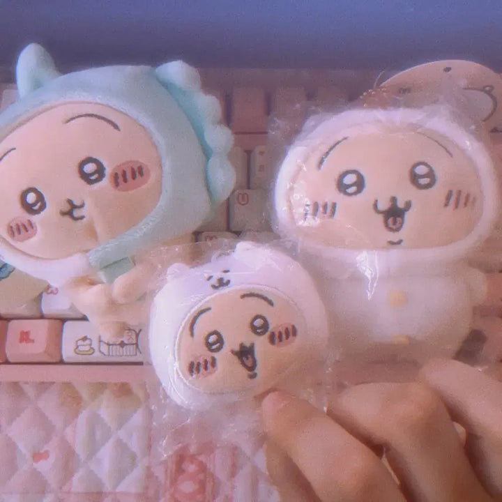 [BUNJANG] Nongdamgom Usagi Mascot &amp; Bell Chain Charm Set / (일괄) 농담곰 우사기 마스코트 / 방울 키링 세트