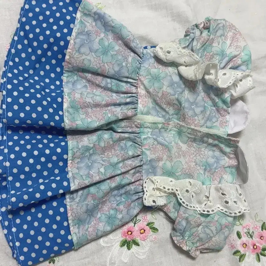 [BUNJANG] Vintage Doll Clothes (Blue, Large Size) / 빈티지 인형옷 (빈티지 잠토 대형 사이즈)
