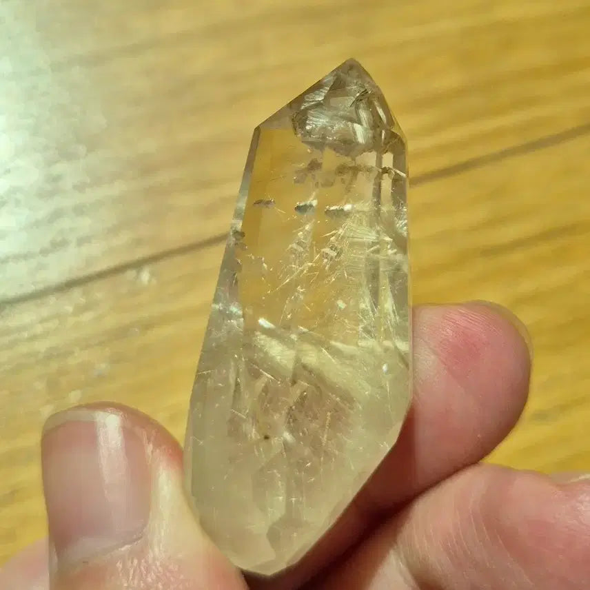 [BUNJANG] Golden Rutilated Quartz In Quartz Point Natural Mineral Stone / 단하루특가! 초고퀄! 골든 루틸 금침수정 쿼츠인쿼츠 포인트 원석 광물 보석