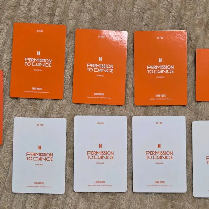 [BUNJANG] BTS Jungkook Permission to Dance Photocard 9-Set Bundle / 정국 퍼투댄 포카 9종 (Permission to Dance)