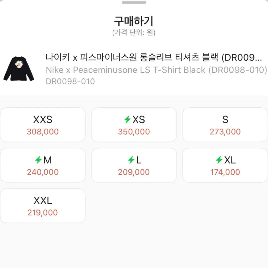 [BUNJANG] Peaceminusone Long Sleeve T-shirt M / 피스마이너스원 롱슬리브 M