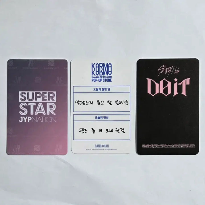 [BUNJANG] Stray Kids Bang Chan Superstar Christmas Karma Photocard / SKZ 스키즈 방찬 슈퍼스타 크리스마스 두잇 팝업 카르마 포카 포토카드