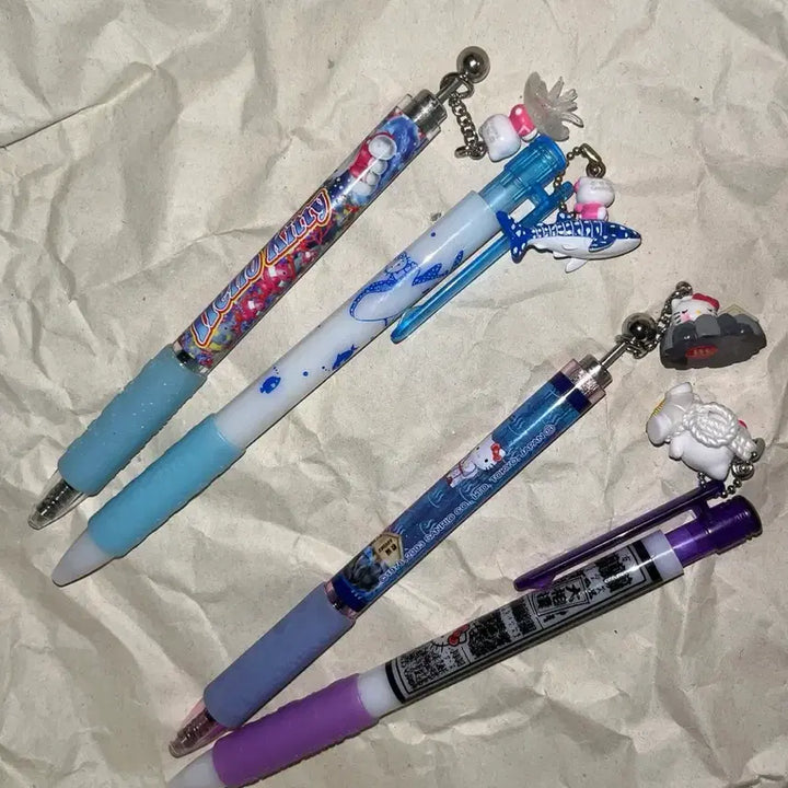 [BUNJANG] Bundle Set Vintage Hello Kitty Strap Charm / 일괄)고전키티볼펜/킽스/키티스트랩/해파리키티/수족관키티/상어/온천/