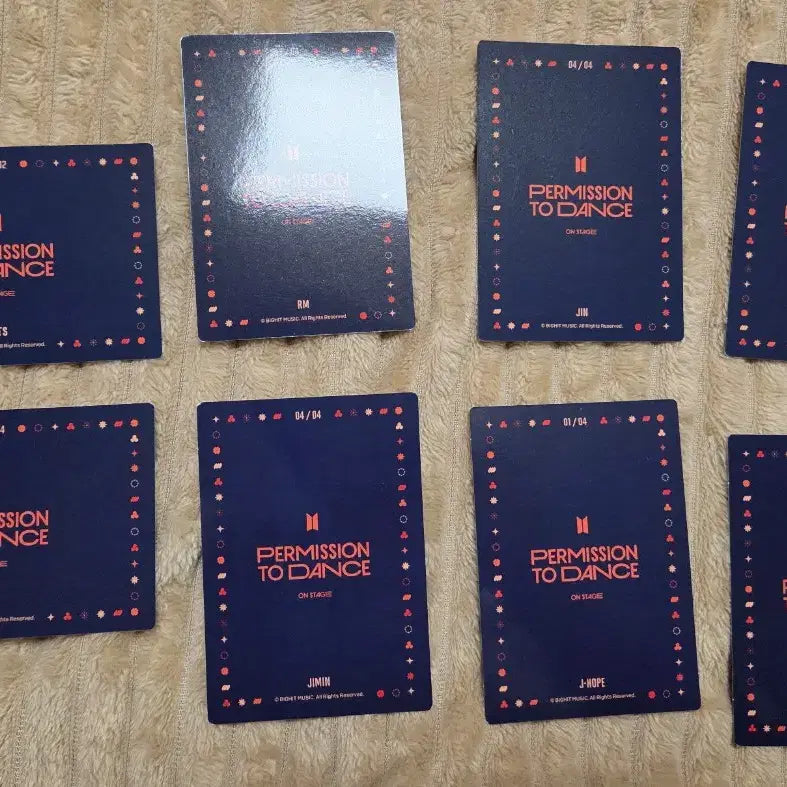 [BUNJANG] BTS Permission to Dance On Stage Photocard Set / BTS permission to dance on stage 포카 8장
