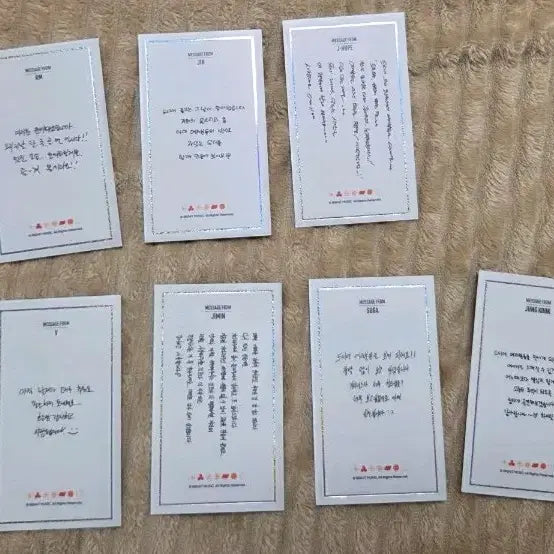 [BUNJANG] BTS Permission to Dance Message Photocard / BTS PTD massage photo card