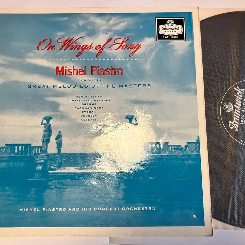 [BUNJANG] Mishel Piastro Orchestra "On Wings of Song" Classic Compilation LP (Original First Pressing) / 모노초반 LP) 바이올린 - 미셸 피아스트로 오케스트라 명곡모음