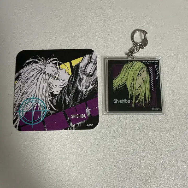 [BUNJANG] Shika Moto Days Shishiba Double-Sided Keyring &amp; Coaster Bundle Set / 시카모토데이즈 시시바 양면키링, 코스터 일괄 판매 합니다!