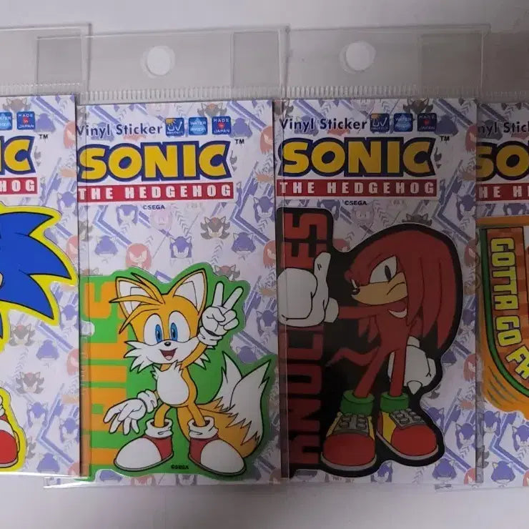 [BUNJANG] Sonic the Hedgehog Character Sticker Set (4 types) / 소닉 캐릭터 스티커 4종