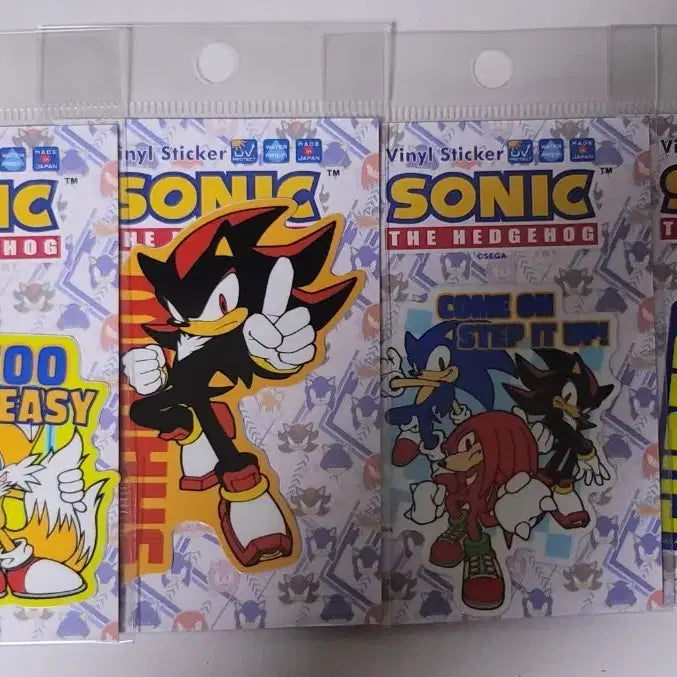 [BUNJANG] Sonic Character Sticker Set (4 Types) / 소닉 캐릭터 스티커 4종