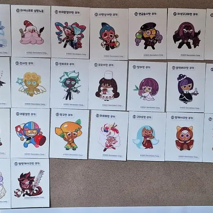 [BUNJANG] Cookierun Sticker Collection (Full Sets 1 &amp; 2, Partial Set 3) / 쿠키런 띠부씰 1탄 전종+ 2탄 전종 + 3탄 일부