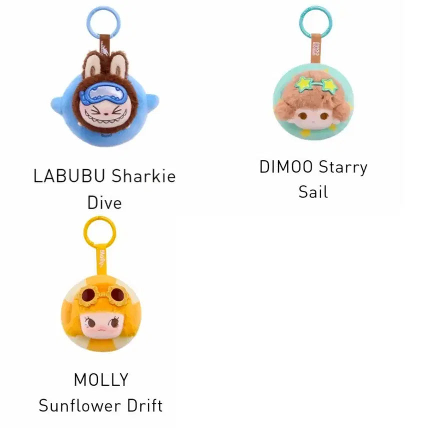 [BUNJANG] Pop Mart POPBEANS Journey to the Island 3-Item Bundle Set (Sealed) / [팝마트 정품/박스미개봉]팝빈 섬으로 떠나는 여행 미니인형키링 3종 일괄
