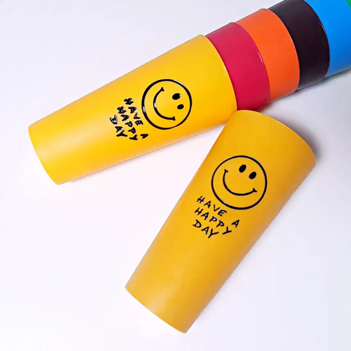 [BUNJANG] 1970s Original Smiley Face Vintage Plastic Cups Set of 2 / 1970&