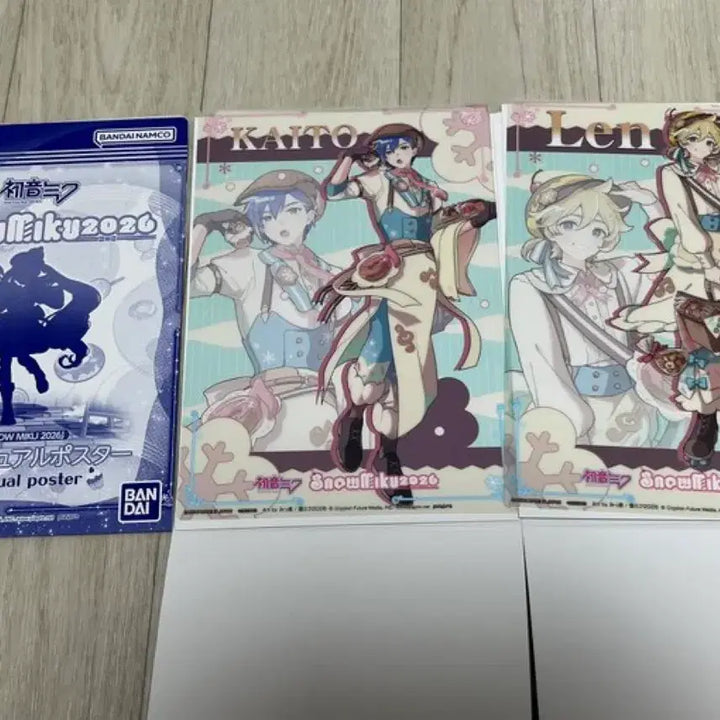 [BUNJANG] Vocaloid Ramune Collaboration Pouch &amp; Yukimiku 2026 Clear Visual Poster Set / 보컬로이드 보카로 굿즈 린 렌 메이코 카이토