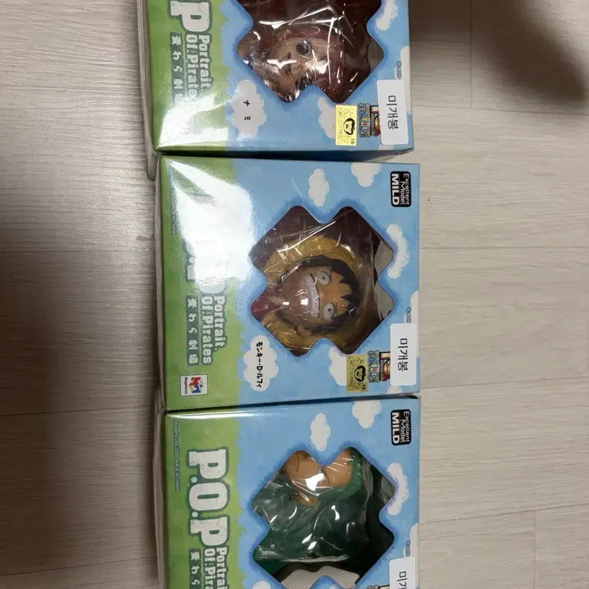 [BUNJANG] One Piece POP Straw Hat Pirates Set of 3 Figures (Luffy, Zoro, Nami) Sealed / 원피스 POP 밀짚극장 3종세트 피규어 미개봉 팝니다