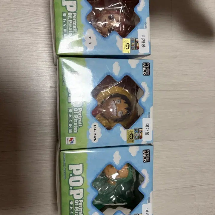 [BUNJANG] One Piece POP Straw Hat Pirates Set of 3 Figures (Luffy, Zoro, Nami) Sealed / 원피스 POP 밀짚극장 3종세트 피규어 미개봉 팝니다