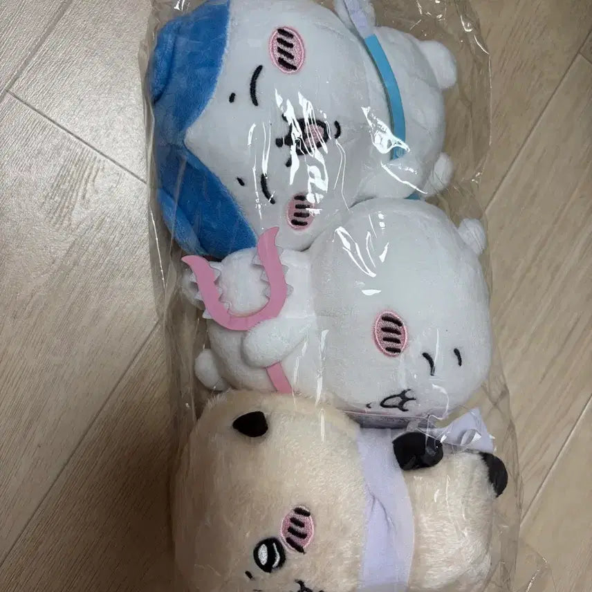 [BUNJANG] Chiikawa Hachiware Racoo Torber Plush Set / 치이카와 하치와레 랏코 토벌 누이