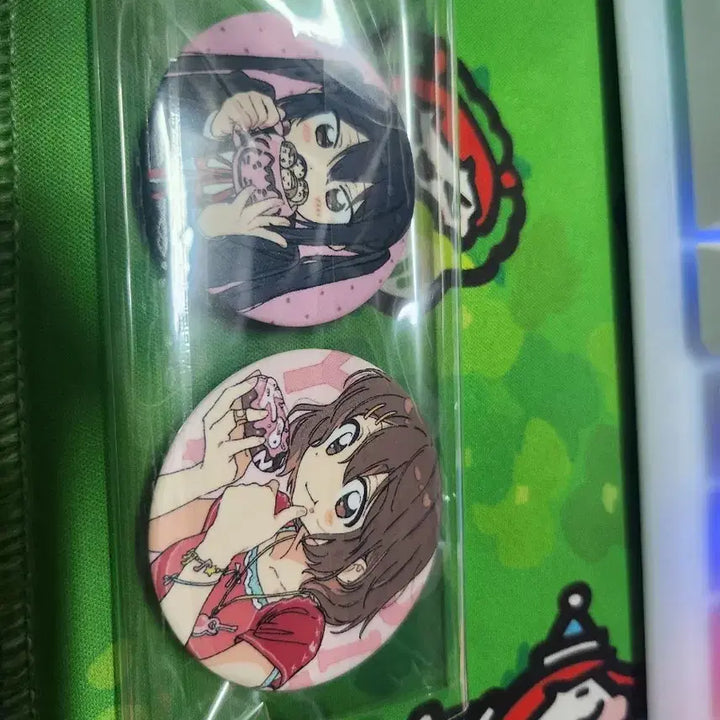 [BUNJANG] K-ON! Unofficial Fan-made Sticker &amp; Pin Badge Set / 케이온 ㅇㅍ님 비공굿 2차굿 판매