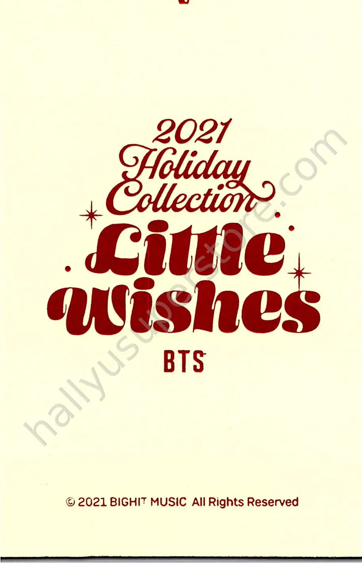 BTS - V - Little Wishes mini photocard special gift version 7