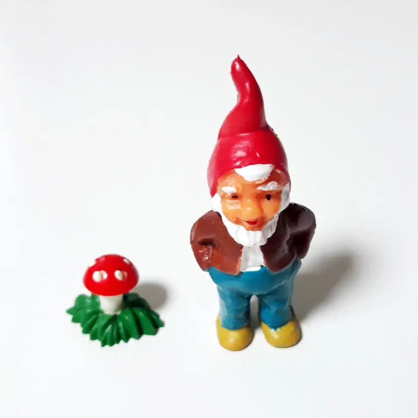 [BUNJANG] German Gnome Elfs Miniature Figures Set (8 pcs) / 독일 Gnome Elfs 빈티지 미니어처 / 약 5cm