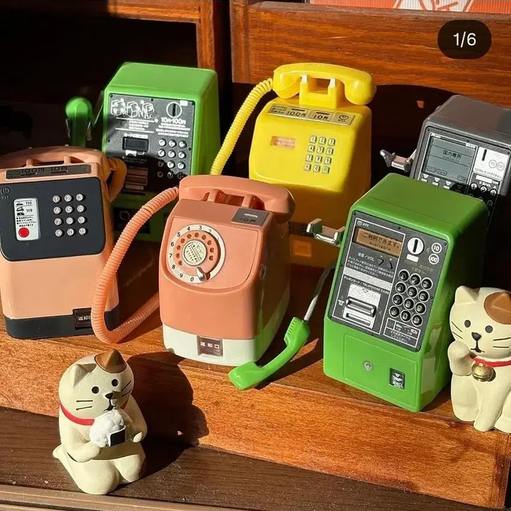 [BUNJANG] Japan NTT Public Phone Miniature Collection Gacha 1972 Pink / 일본 NTT 공중전화기 미니어쳐 컬렉션 가챠 1972 핑크(새상품)