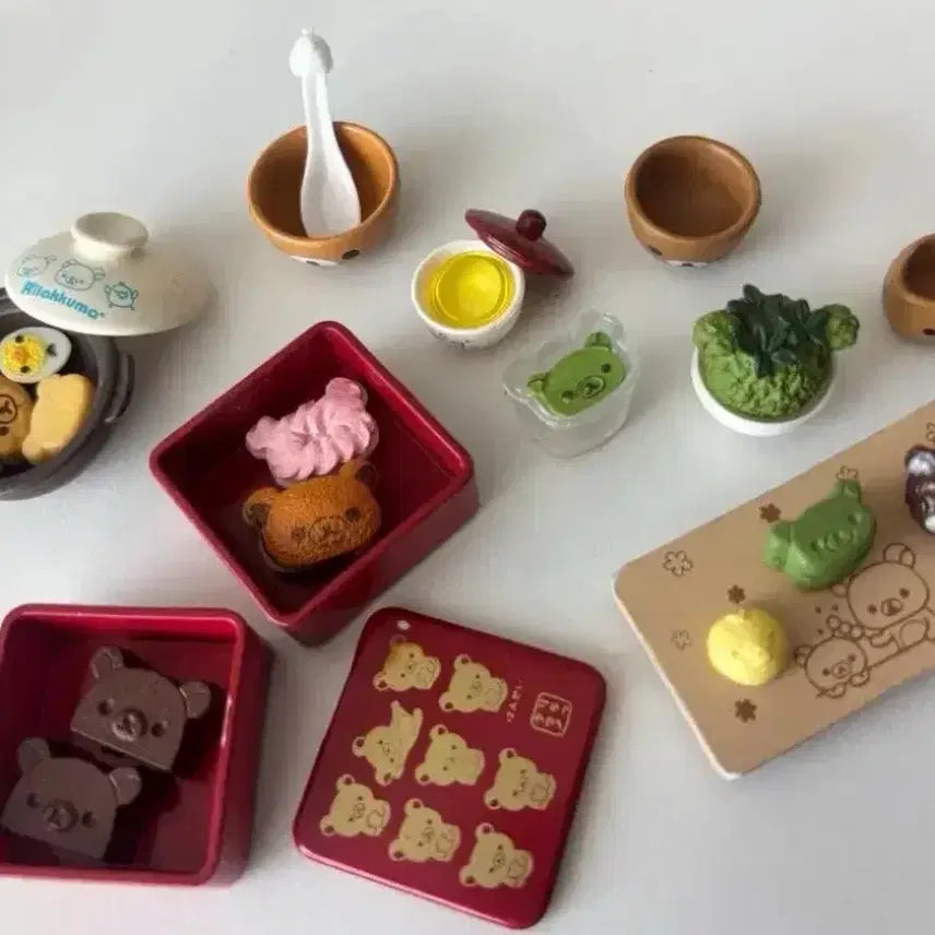 [BUNJANG] Rilakkuma Miniature Food Set Bundle / 리락쿠마 미니어처 음식 세트 일괄 판매