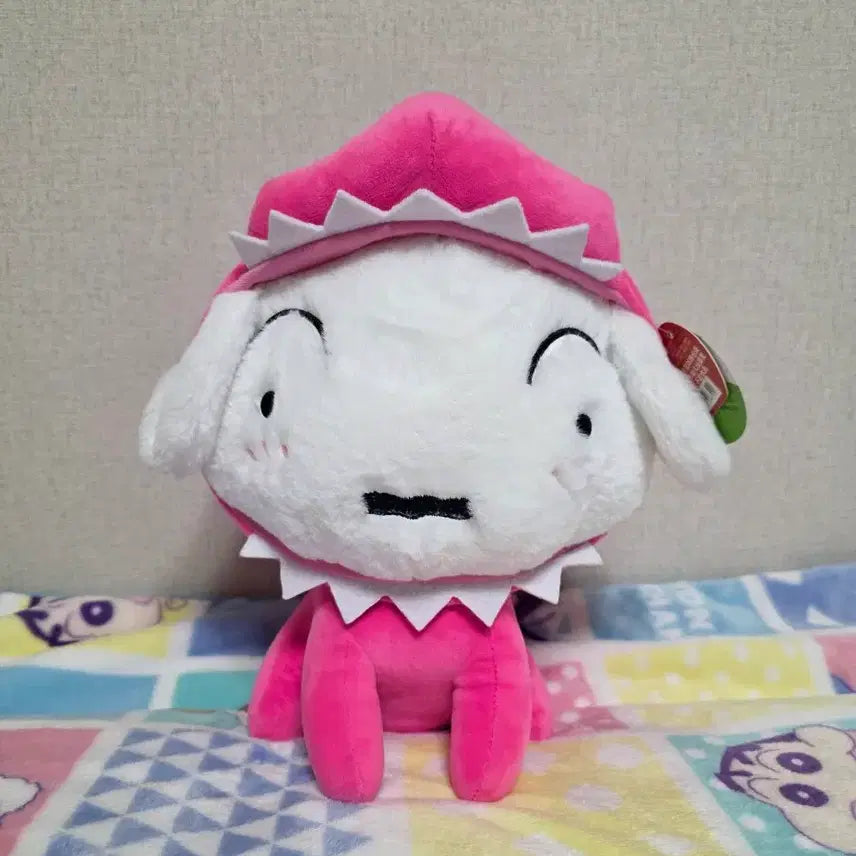 [BUNJANG] Crayon Shin-chan Wani Mountain Dog (Shiro) Plush - Medium / 짱구는 못말려 와니야마상 핑크 흰둥이 중형