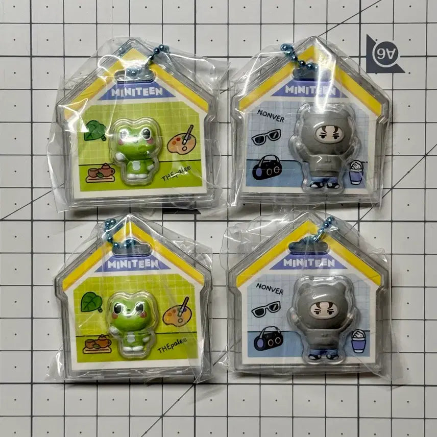 [BUNJANG] Seventeen MiniTeen Charm Figure Keyring / [현물]미니틴 참 패키지참 식완 키링/ 디팔이