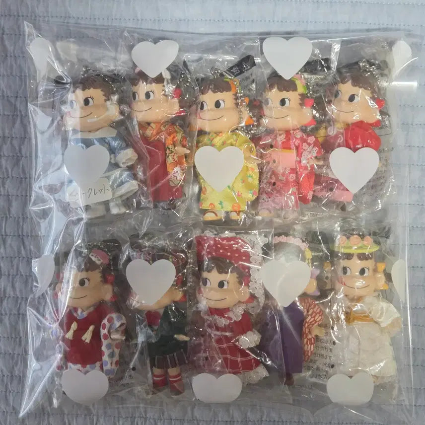 [BUNJANG] Fujiya Peko-chan Idol Peko Figure Keychain Set (10 Types, Includes 2 Secret Editions) / [새상품][레어템][시크릿 2종 포함 10종 세트] 후지야 페코짱 아이돌 페코 peko 피규어 키링 판매해요.