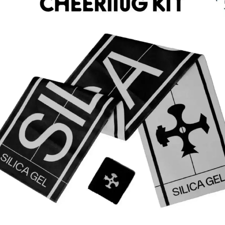 [BUNJANG] Sealed Cheering Kit with Silica Gel Slogan and Wristband / 실리카겔 치어링키트