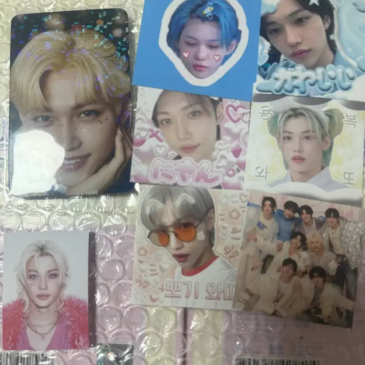 [BUNJANG] Stray Kids Felix Voice Keyring Photocard / Straykids 스키주 보이스 플러쉬 뽁아리&amp; 필릭스 4만원 포카