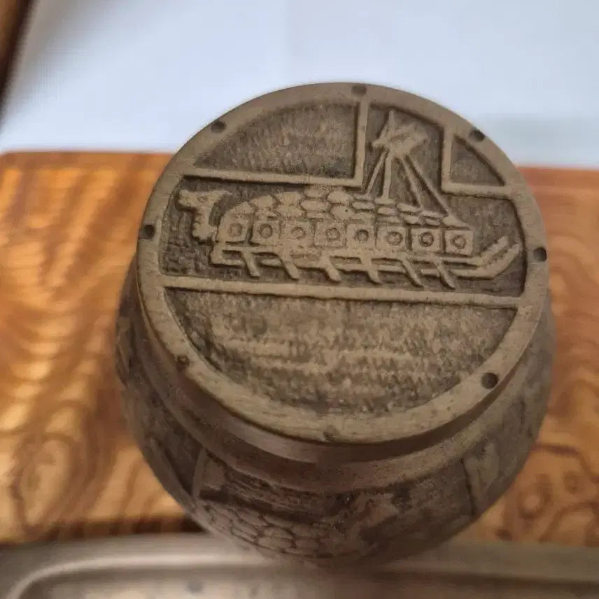 [BUNJANG] Turtle Ship Ashtray Set with Stand / 거북선 봉초함:재떨이