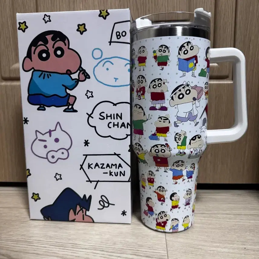 [BUNJANG] Crayon Shin-chan Hand Stand Tumbler / 짱구는못말려 핸드 스텐 텀블러