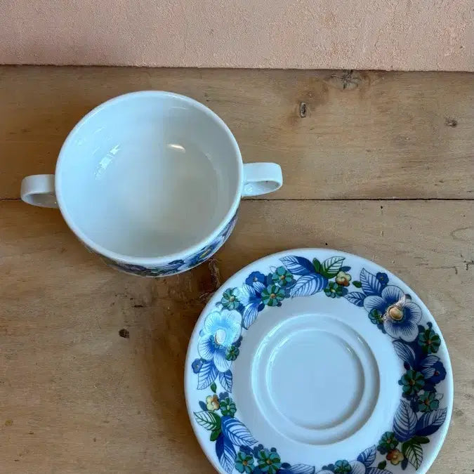 [BUNJANG] 1970s German Eschenbach Bavaria Soup Bowl with Handles / 1970년대 독일 빈티지 에센바흐 바바리아 양손슾볼