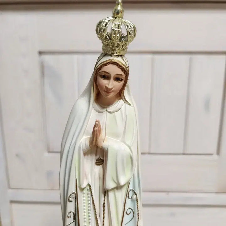 [BUNJANG] Fatima Madonna Music Box Statue with Cubic Tray / [고급 성물/오르골] 포르투갈 수입 파티마의 성모 마리아 오르골 성상 (