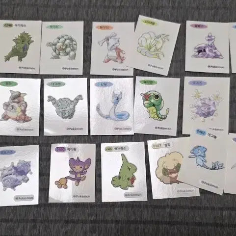 [BUNJANG] Pokemon Tteu-ibuseal Stickers / 포켓몬 띠부씰 스티커