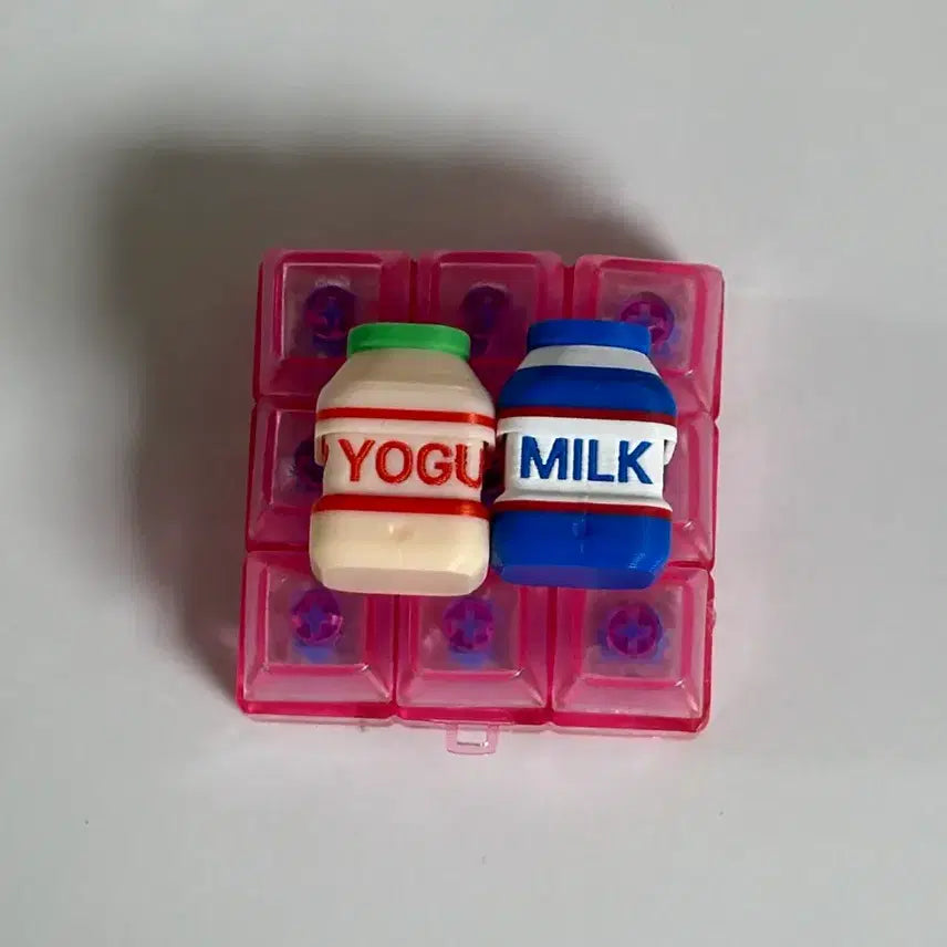 [BUNJANG] 9-Grid Keycap Set (Yogurt &amp; Milk) / 9구 키링 키캡 + 요구르트,우유 키캡