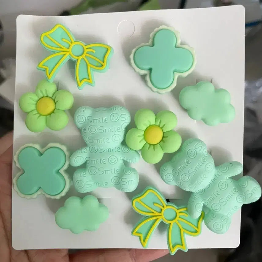 [BUNJANG] Mint Bear Jibbitz Set / 민트곰 지비츠