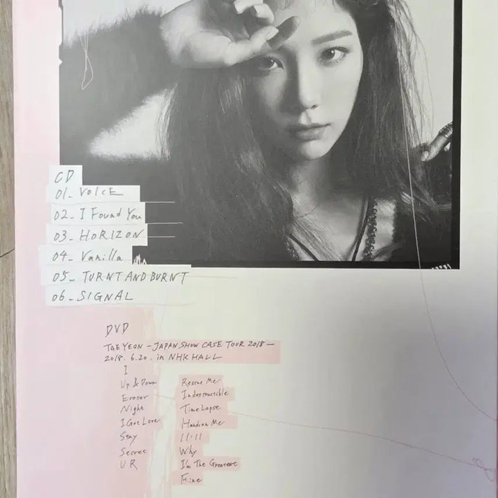 [BUNJANG] Taeyeon VOICE Japan Mini Album Limited Edition Showcase DVD / voice 태연 일본 미니앨범 초회한정판  쇼케이스 dvd 수록