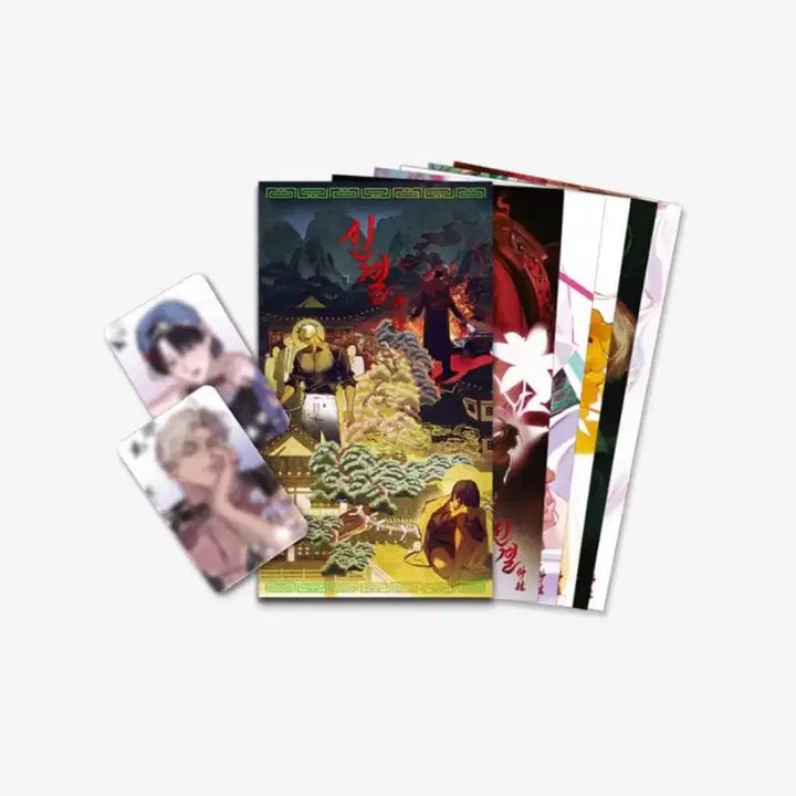 [BUNJANG] ShinGyeol Illustration Book + AR Trading Card Bundle Set / 신결 일러스트북 + AR 트레이딩 카드 포카