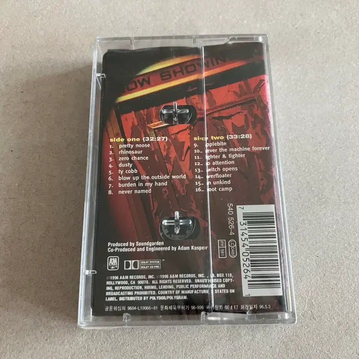[BUNJANG] Soundgarden 5th Album Down on the Upside Unsealed Cassette Tape / 사운드가든 5집 Down on the Upside 미개봉 카세트테이프