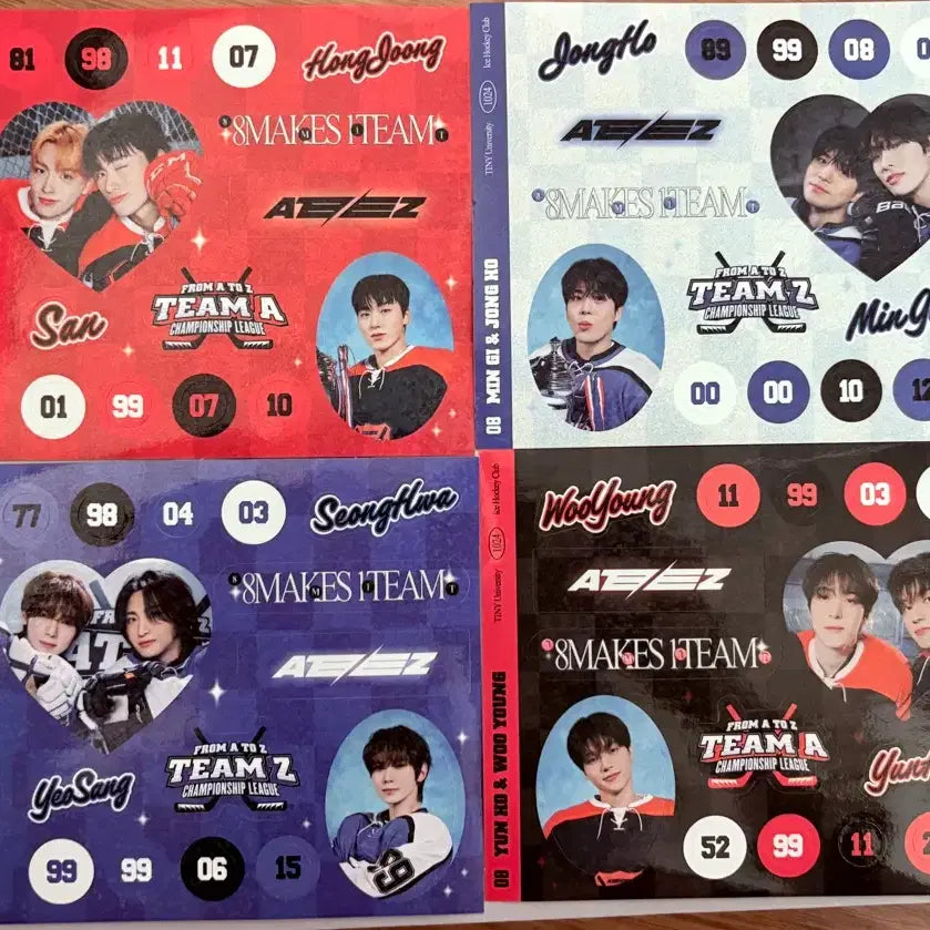 [BUNJANG] ATEEZ Membership 5th Gen Unit Polaroids Set / 에이티즈 ATEEZ 멤버십 5기 유닛 폴라+스티커