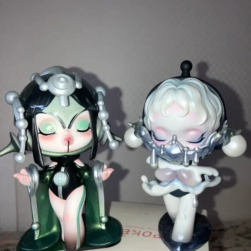 [BUNJANG] Pop Mart Skullpanda Sound Series Serenity &amp; Sensitivity Figures Bundle Set / 팝마트 스컬판다 소리 시리즈 평온, 감수성
