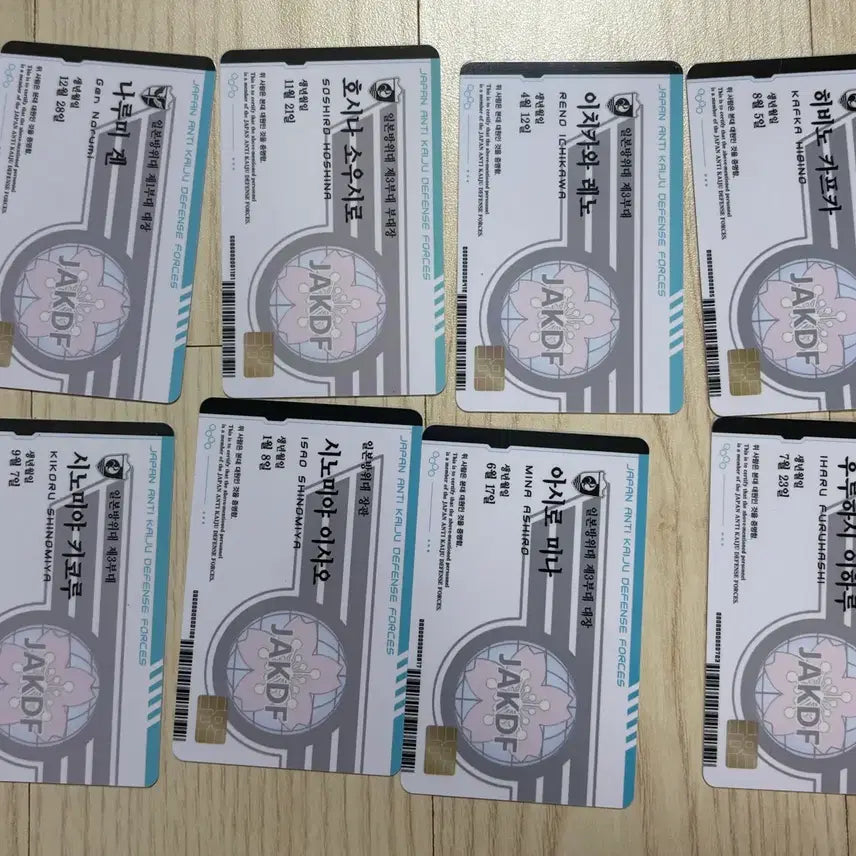 [BUNJANG] Kaiju No. 8 Civilian ID Special Set Bundle / (일괄) 괴수8호 대원증 특전 카드 일괄