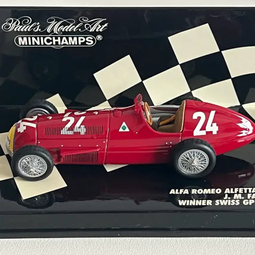 [BUNJANG] Minichamps Alfa Romeo Alfetta 159 Fangio 1951 Swiss GP Winner 1:43 Scale Model / 미니챔프 알파로메오 Alfetta 159 Fangio 1:43