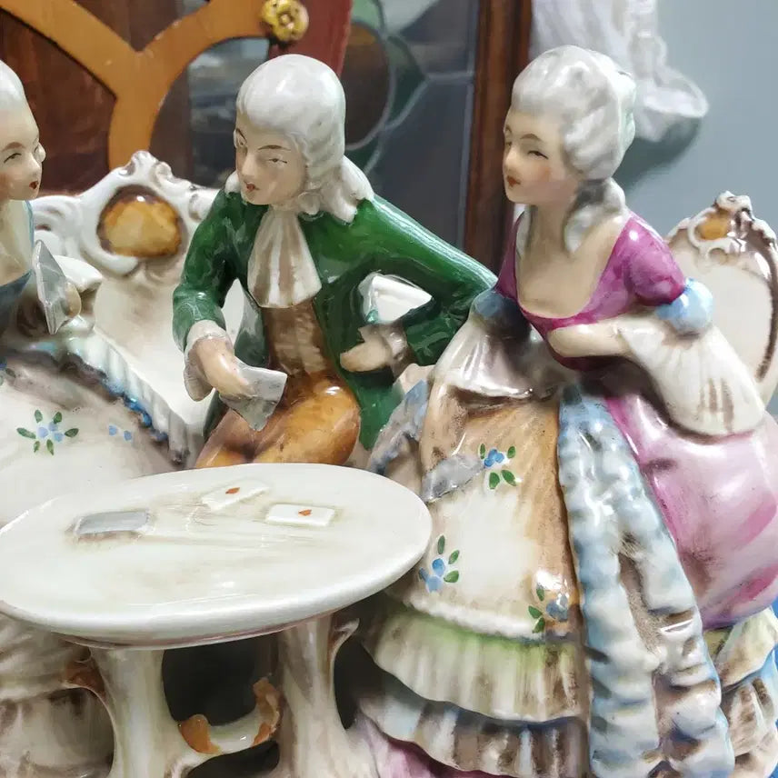 [BUNJANG] Dresden Old Figurine - Card Players / 드레스덴 올드 피겨린