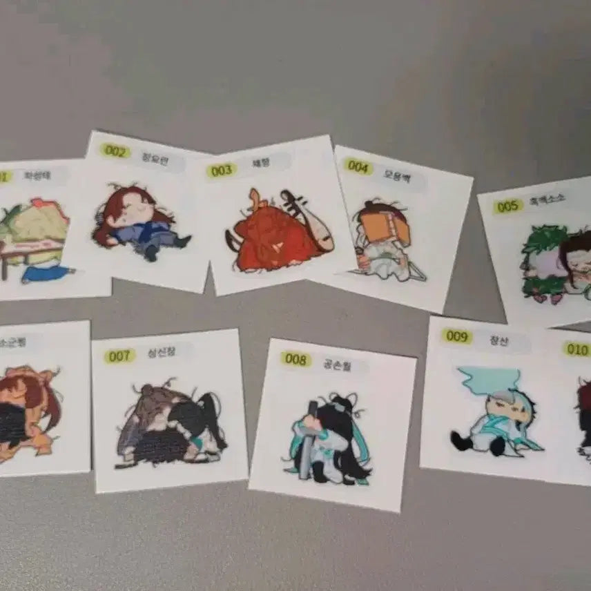 [BUNJANG] Gwangmahoegwi Bungeoppang Sticker Set / 광마회귀 띠부 띠부띠부씰 스티커