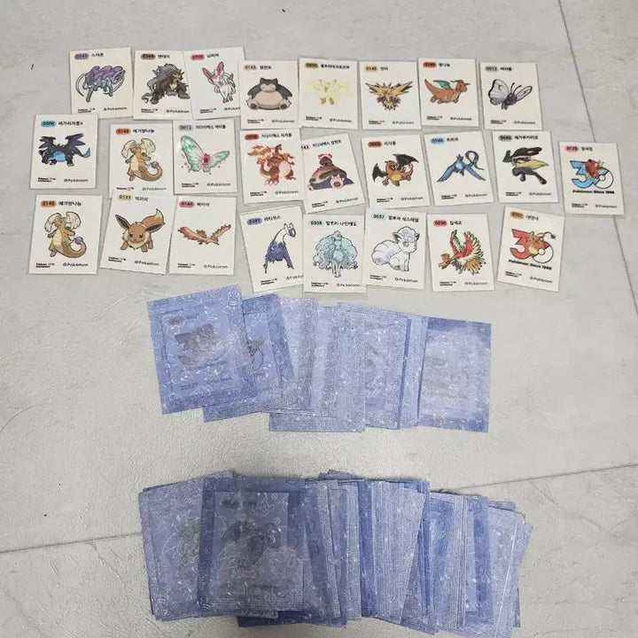 [BUNJANG] 30th Anniversary Pokemon Stickers (Tteobuksi) / 30주년 포켓몬 띠부씰 다양하게 판매 해요
