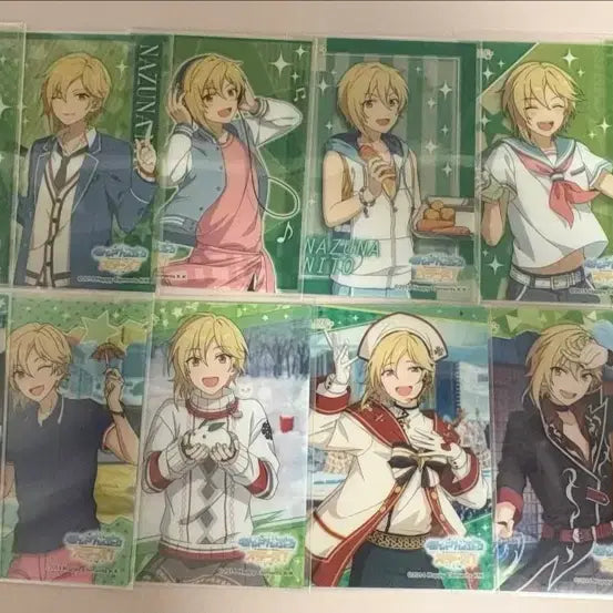 [BUNJANG] Ensemble Stars Nazuna Nito Student ID Poucha Photocard Can Badge Plush Bundle Set / 앙상블스타즈 니토나즈나 파샤 학생증 포카 캔뱃지 누이 일괄