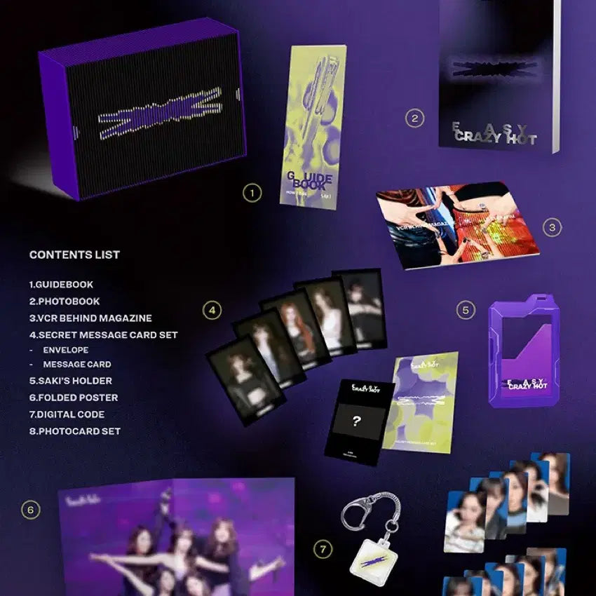 [BUNJANG] LE SSERAFIM Easy Crazy Hot Encore in Seoul DC Digital Code Excluded Bundle Set / 르세라핌 이크핫 이지크레이지핫 DC dvd 디지털코드 제외 일괄 양도