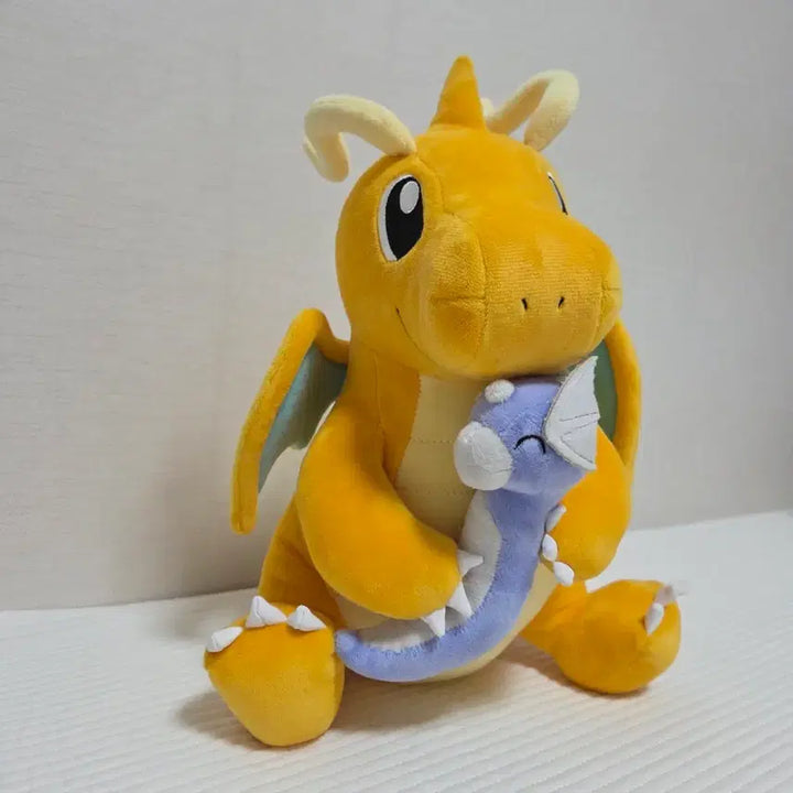 [BUNJANG] Pokemon Center Dragonite &amp; Minccino Large Plush Doll / 포켓몬 포케센 망나뇽 미뇽 테카이 반세이 대형 인형 누이